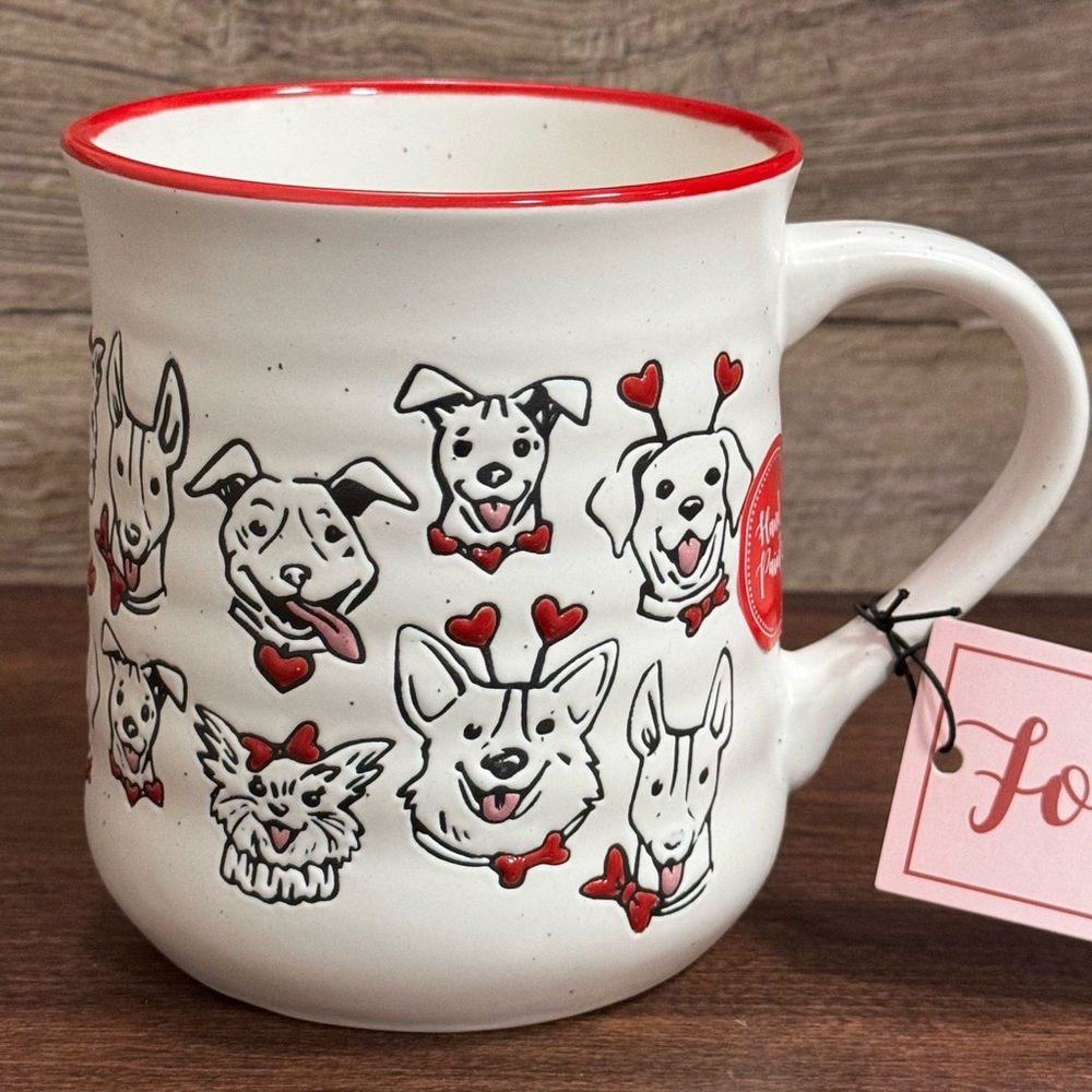Gorgeous 🥰 Multiple Dogs 🐶 Hand painted Ceramic Mug - NEW